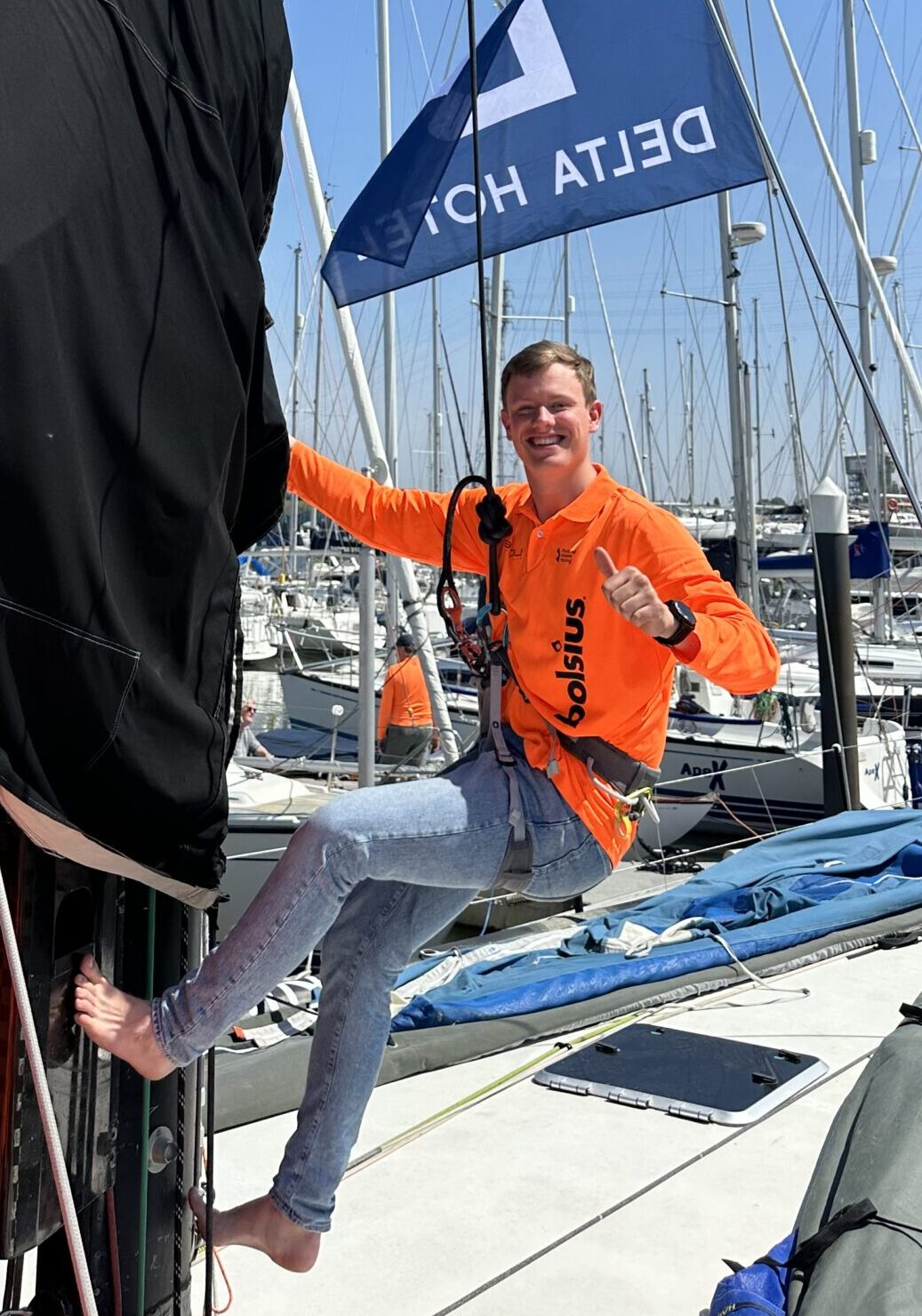 Nik Steenbergen, trainee bij Holland Ocean Racing